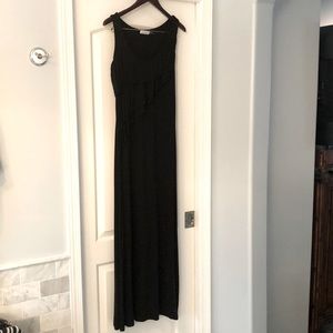 Calvin Klein floor length black dress